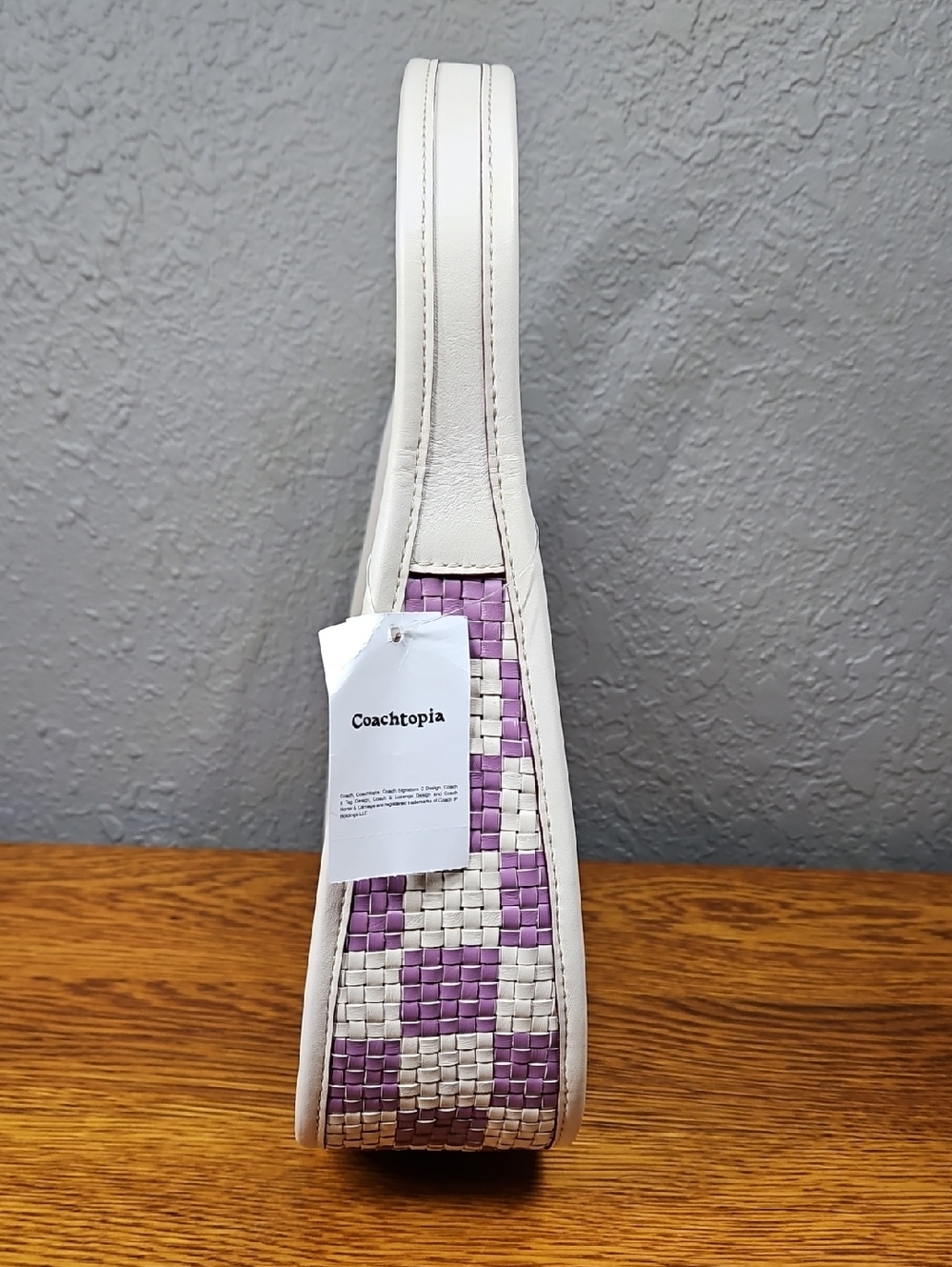 Coachtopia Ergo Bag In Woven Checkerboard Repurposed Leather - Picture 6 of 9